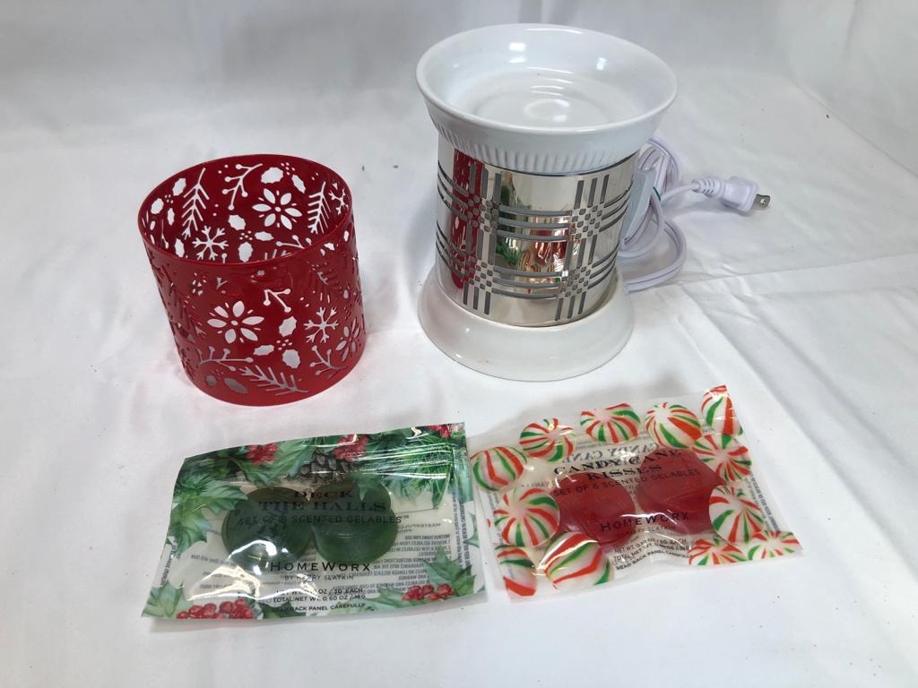 HomeWorx by Harry Slatkin Fragrance Warmer with 2 Sleeves and 12 Gelables