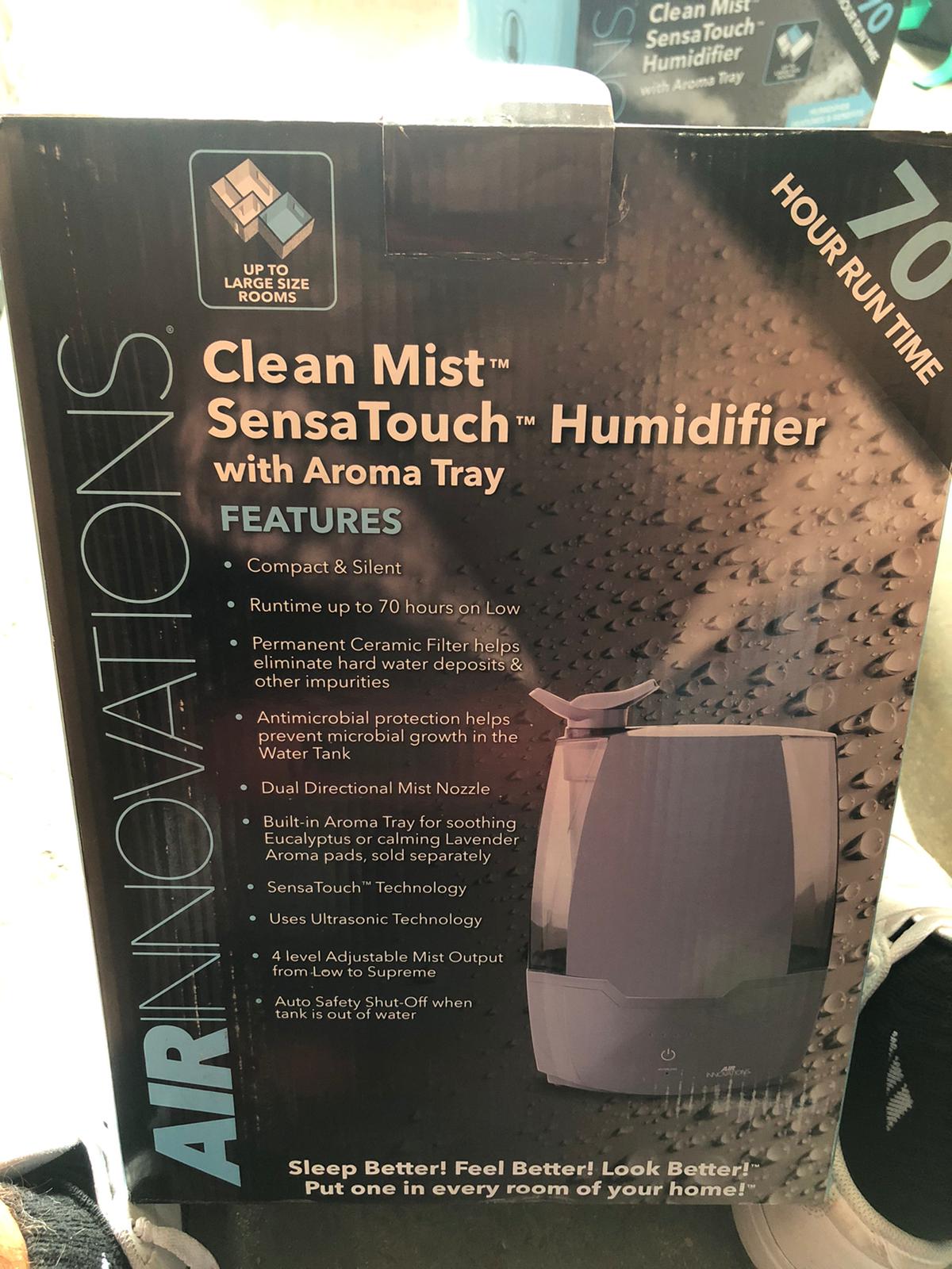Air Innovations Clean Mist Humidifier with Sensa Touch and Aroma Tray