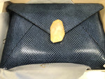 Lola Rose Gemstone Leather Pouch - Envelope Style with Magnetic Closure