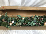 Scott Living 6' Illuminated Luxe Ornament Garland with Pinecones