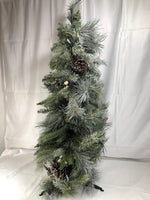 3' Twinkling Frosted Pine and Berry Tree by Valerie