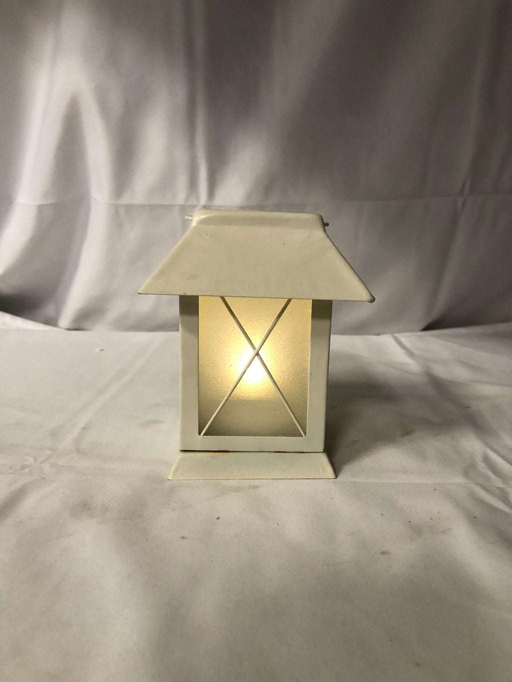 "As is" Illuminated 5" Indoor/Outdoor Metal Lantern by Valerie