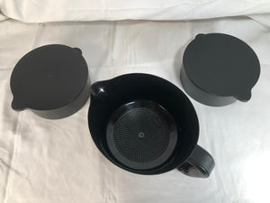 Cook's Essentials Multi Use Strainer w/ Two Bowls & Lids