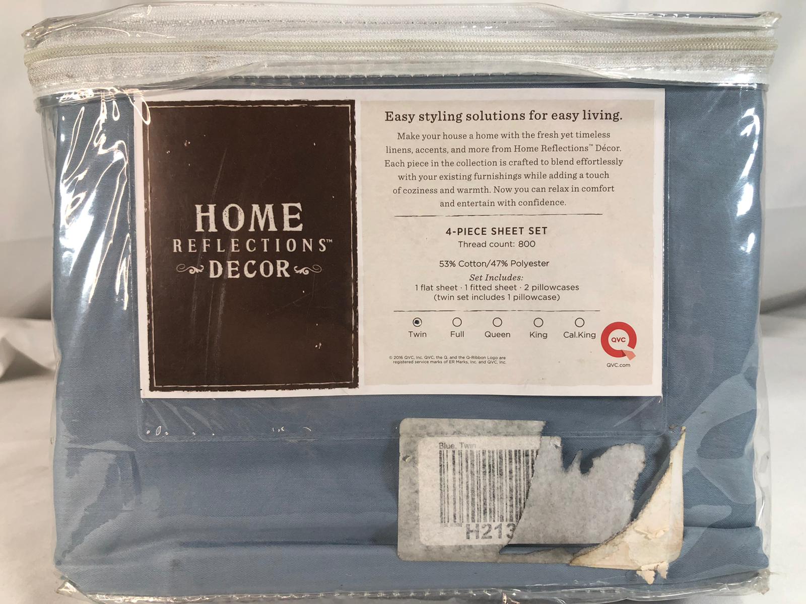 Home Reflections 800TC Cotton Blend Sheet Set w/ Extra Cases