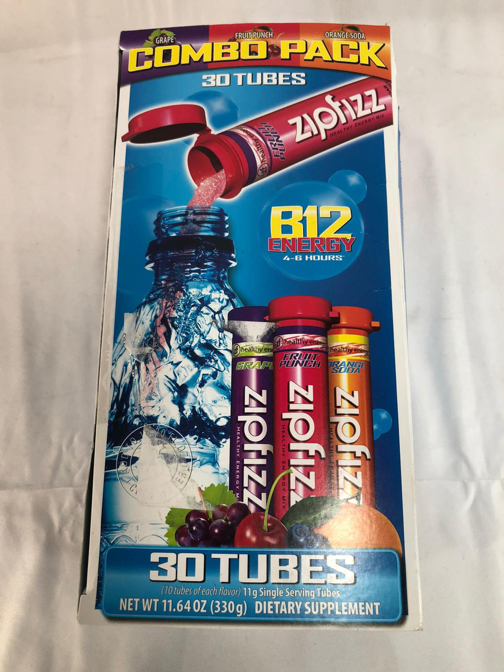 Zipfizz Energy Drink Mix, Variety Pack, 30 Tubes