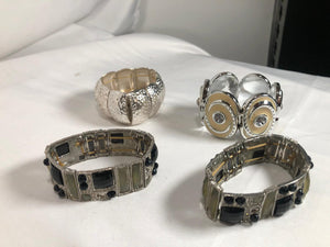 4-Piece Shiny Stone Bracelet Set - Arf