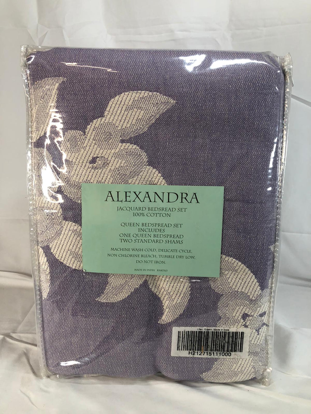 Alexandra 100% Cotton Jacquard Woven Queen Bedspread