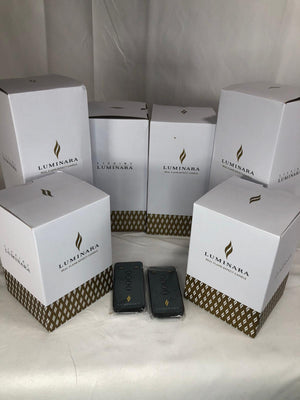 Luminara Set of 6 Assorted Pillars w/Gift Boxes & Remotes