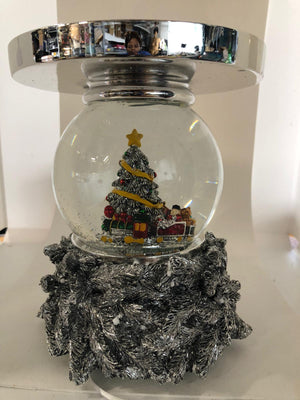 "As is" HomeWorx by Harry Slatkin Christmas Tree Snow Globe Pedestal