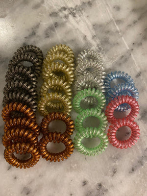 Set of Traceless Spiral Hair Ties by Lori Greiner