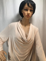 "As Is" Lisa Rinna Collection 3/4 Sleeve Cowl Neck Top