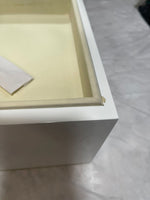 "As is" Personalized White Lacquer Jewelry Box