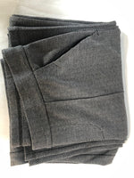 H by Halston Regular Wide- Leg Herringbone Pull-On Pants with Pintuck