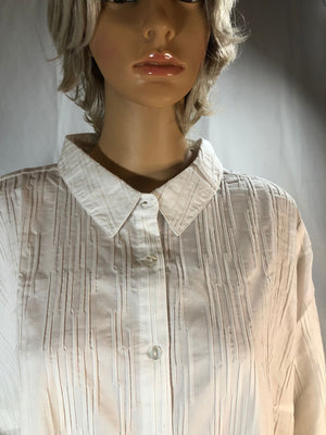 Joan Rivers 3/4-Sleeve Textured Button Front Shirt