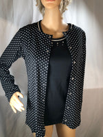 "As Is" LOGO by Lori Goldstein Sweater Knit Vest w/ Knit Top Twin Set