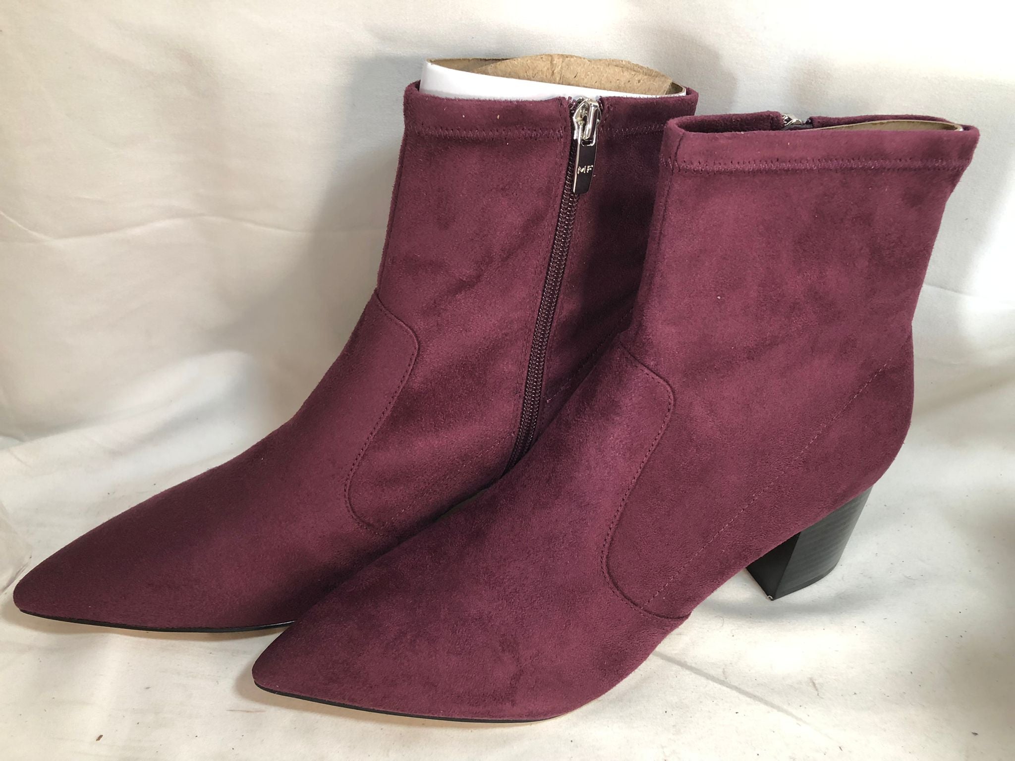 Marc Fisher Microsuede Stretch Ankle Boots - Jerica