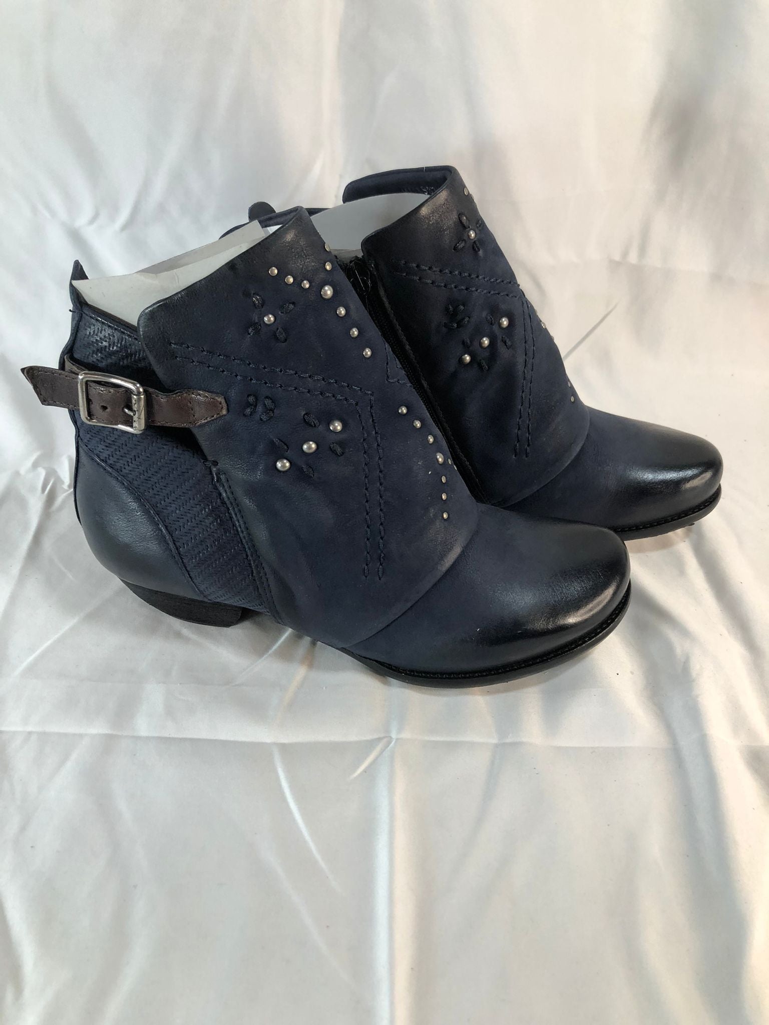 Miz Mooz Mills Studded Leather Ankle Boots – Outlet Express