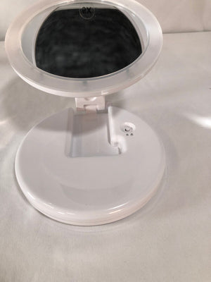Shimmer Pearl Dual Magnifying Mirror w/ Crystal Initial by Lori Greiner