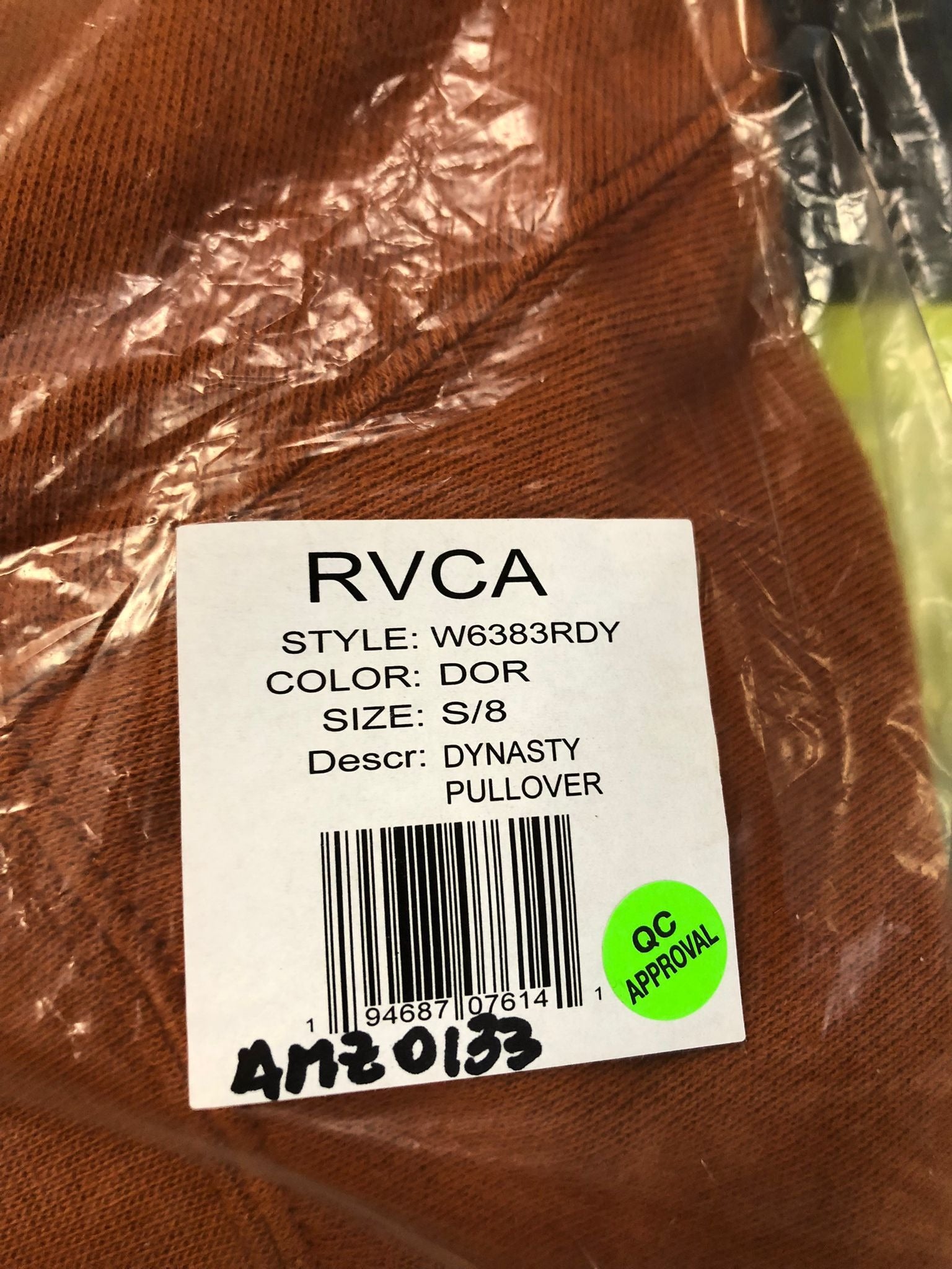 RVCA Junior's Dynasty Pullover Crew Neck Sweatshirt