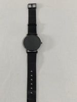 South Lane Swiss Quartz Watch with Black Leather Strap