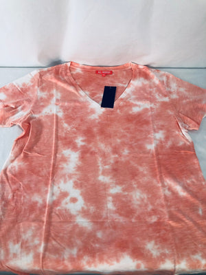 All Worthy Hunter McGrady Tie-Dye T-Shirt with Curved Hem