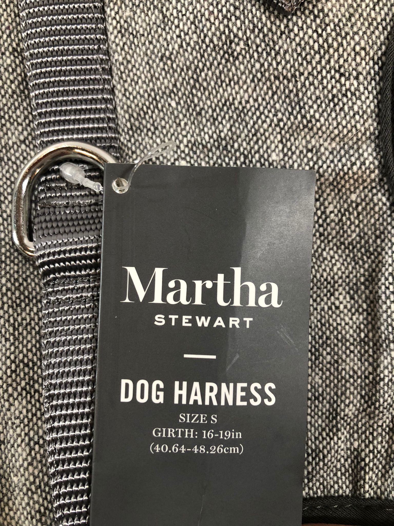 Martha Stewart Fashionable Tweed Dog Harness