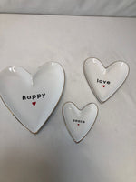 Peace Love World Set of 3 Trinket Dishes