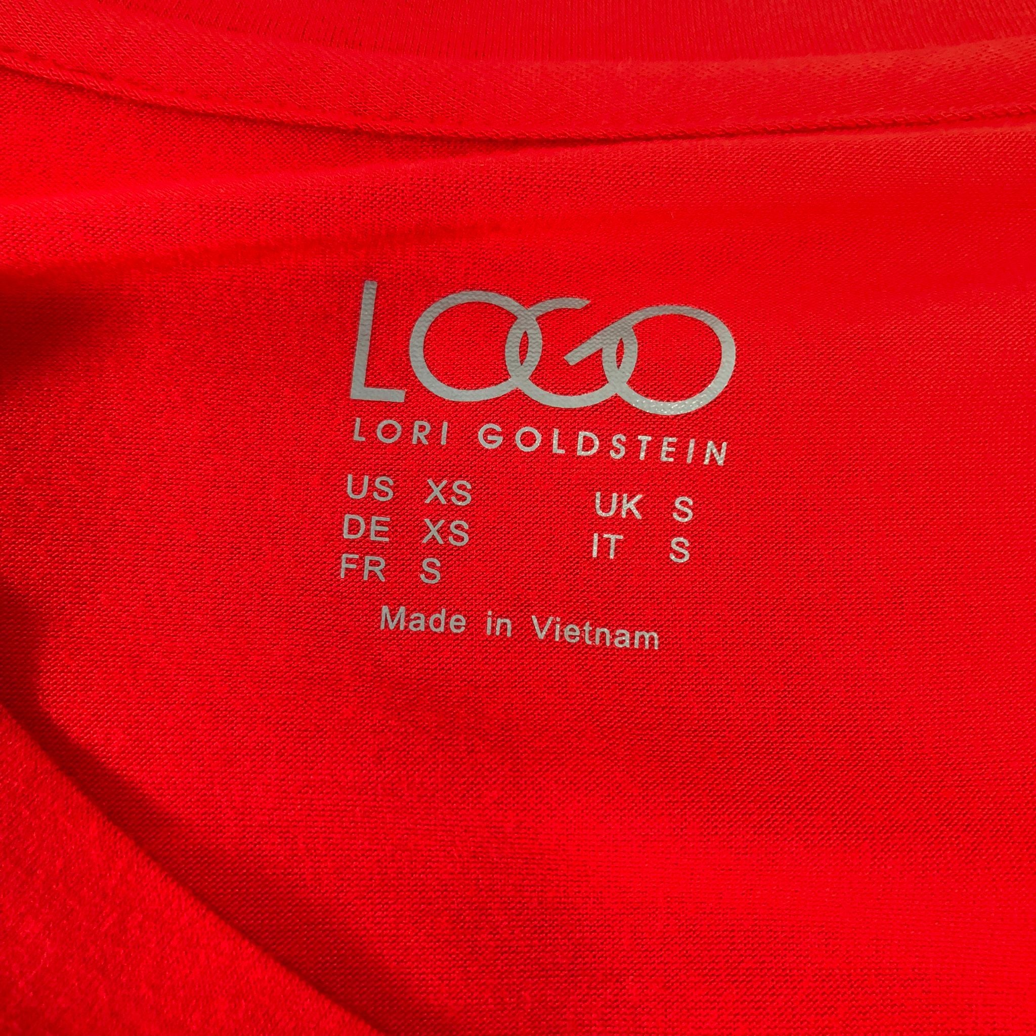 LOGO by Lori Goldstein V-neck Tee with 3/4 Sleeves and Pocket Detail