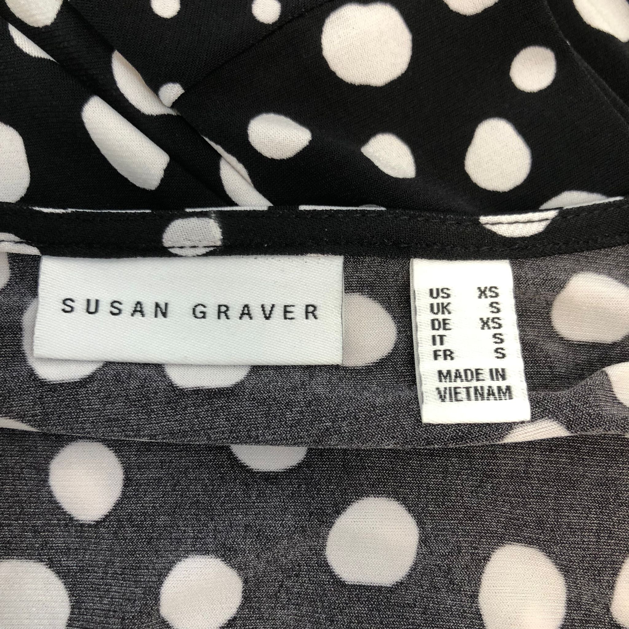 Susan Graver Printed Liquid Knit Top with Ruffle Cuffs