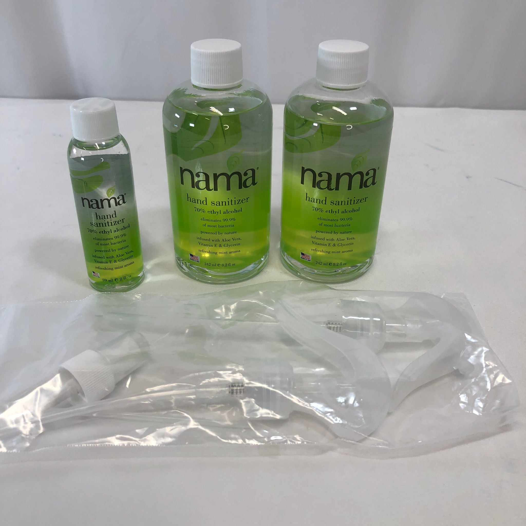 NAMA Set of 3 Hand Sanitizer Sprays With Refreshing Mint Aroma