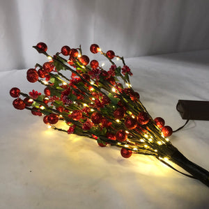 Home Reflections Battery Operated Lit Berry Picks