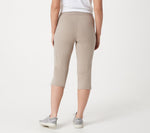 Denim & Co. Active French Terry Cargo Capri Pants