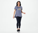 Peace Love World Hi-Low Pima Cotton Tee | Casual, Comfortable, and Stylish