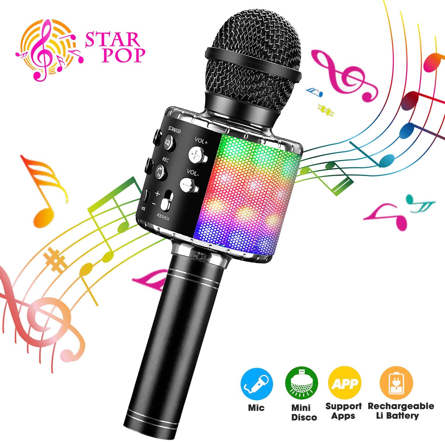 Perfect Pitch Karaoke Wireless Microphone and Recorder