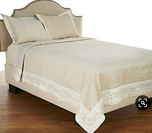 Dennis Basso Alexandria Faux Micromink King Coverlet Set