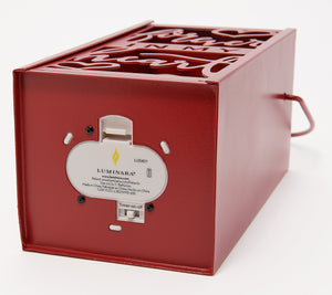 Luminara Decorative Box with Flameless 4" Pillar Candle & Remote