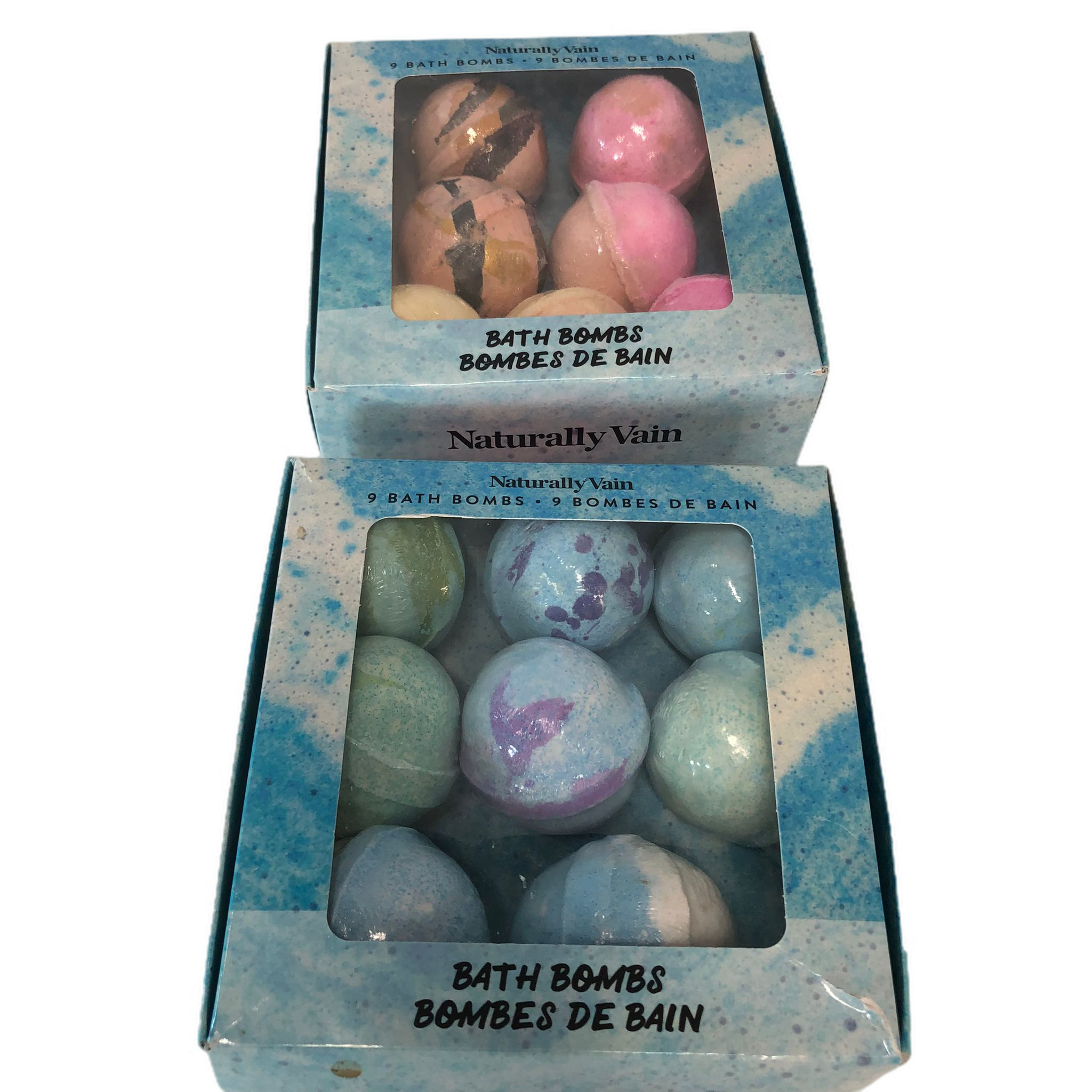 Naturally Vain Assorted (15) Bath Bombs