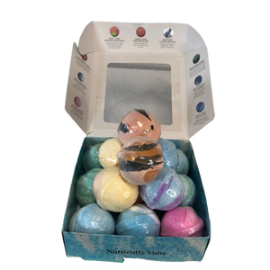 Naturally Vain Assorted (15) Bath Bombs