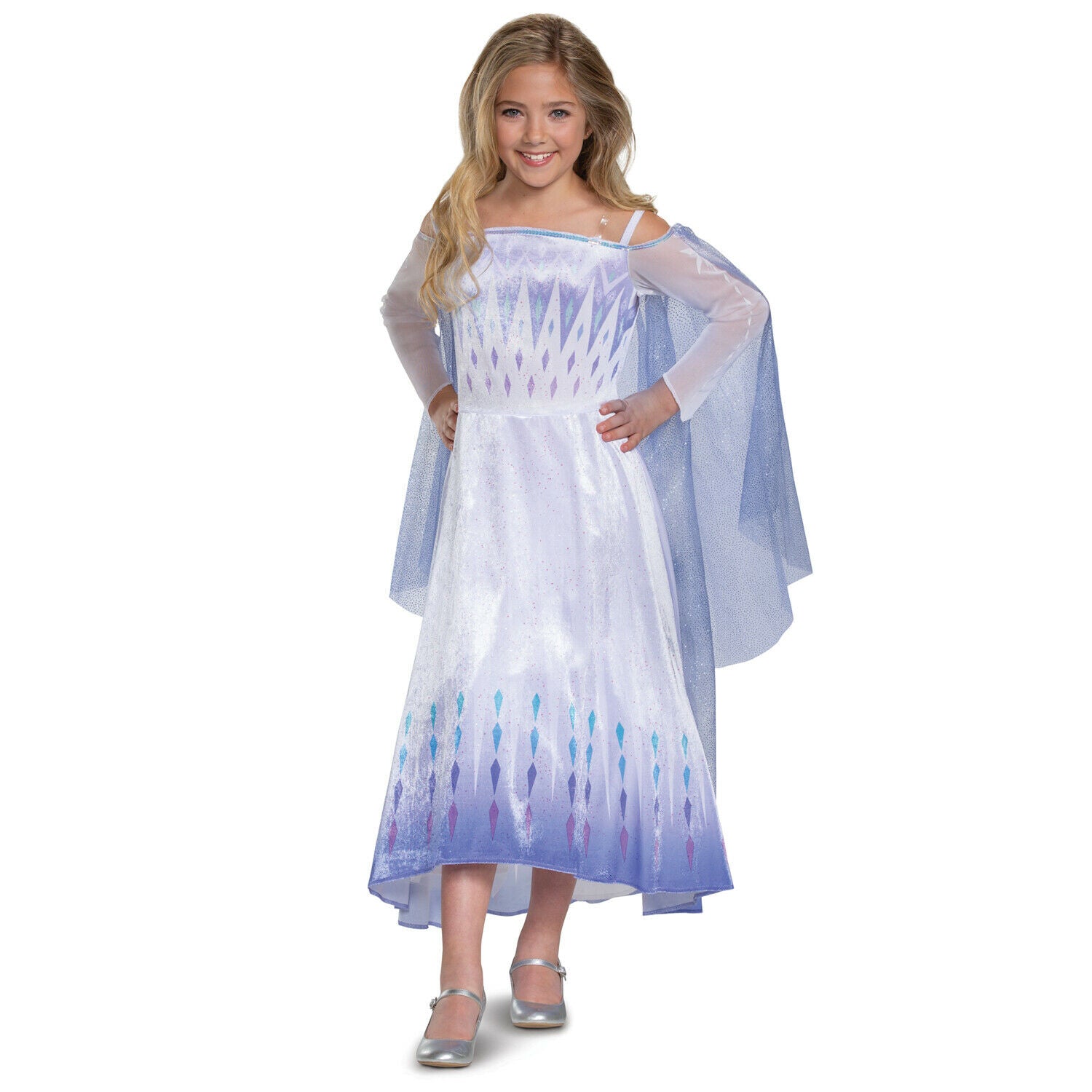 Disguise Costume for Girls Deluxe Dress and Cape Outfit