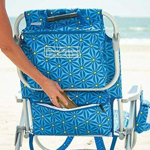 Tommy Bahama Backpack Beach Chairs - Set of 2 Tropical Sunset